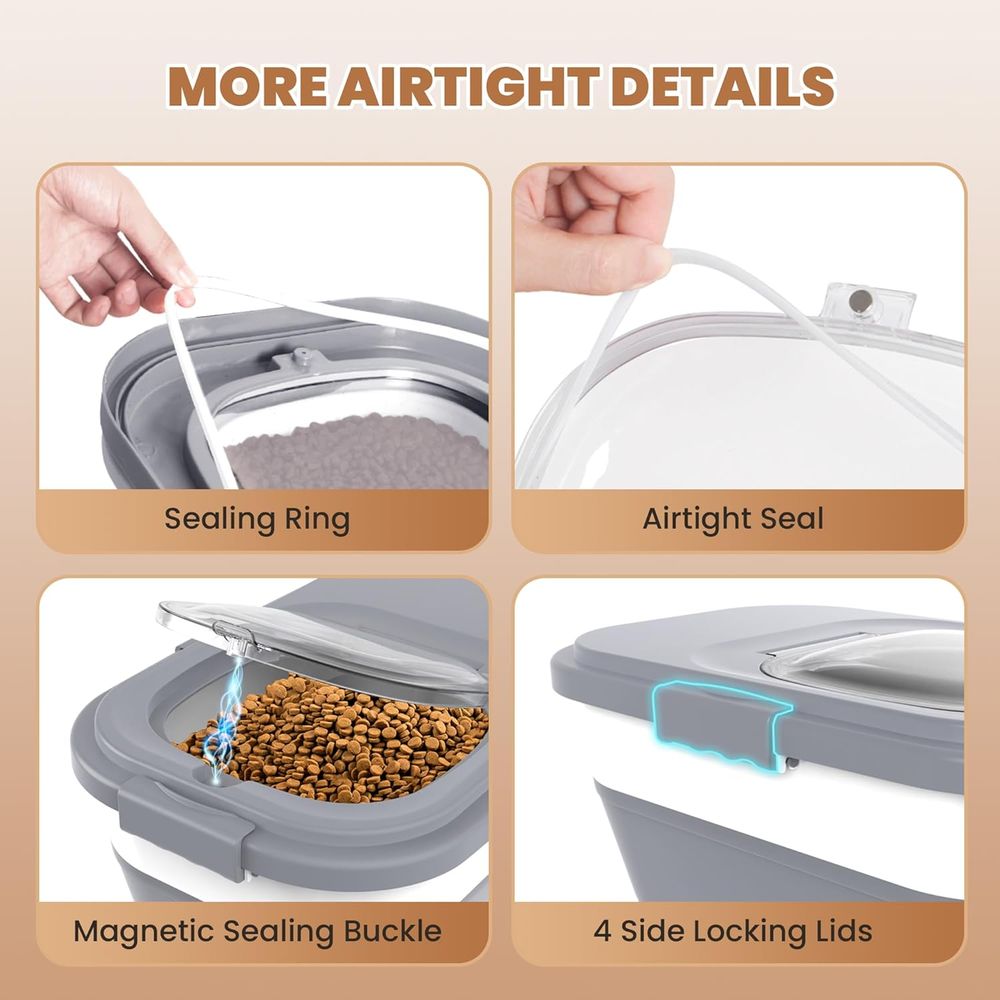 Contenedor hermético para alma - Food Storage With Wheels reseña y precio