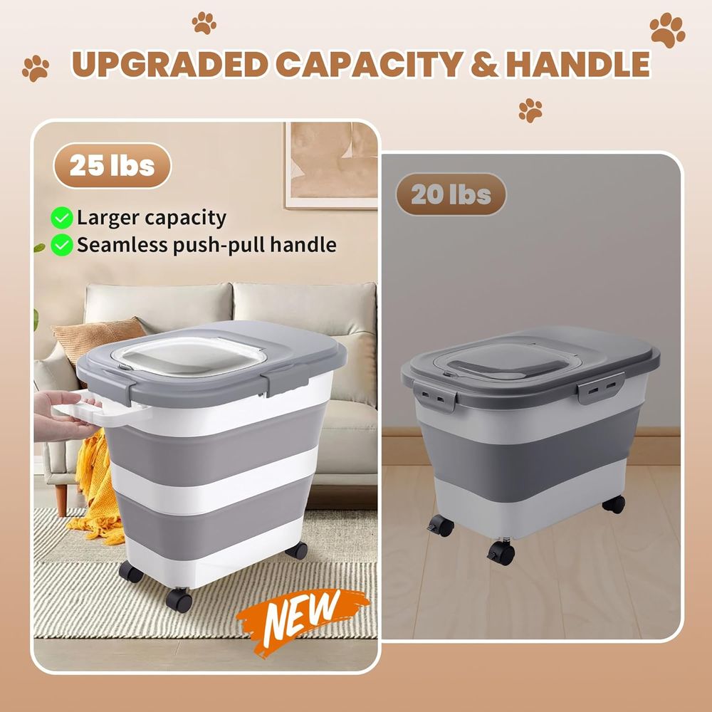Contenedor hermético para alma - Food Storage With Wheels reseña y precio
