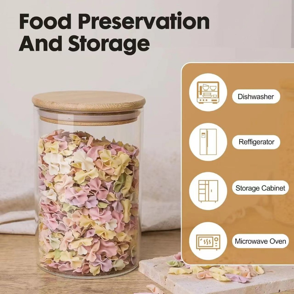 Tanque de vidrio para almacena - Food Storage With Glass Lids reseña y precio
