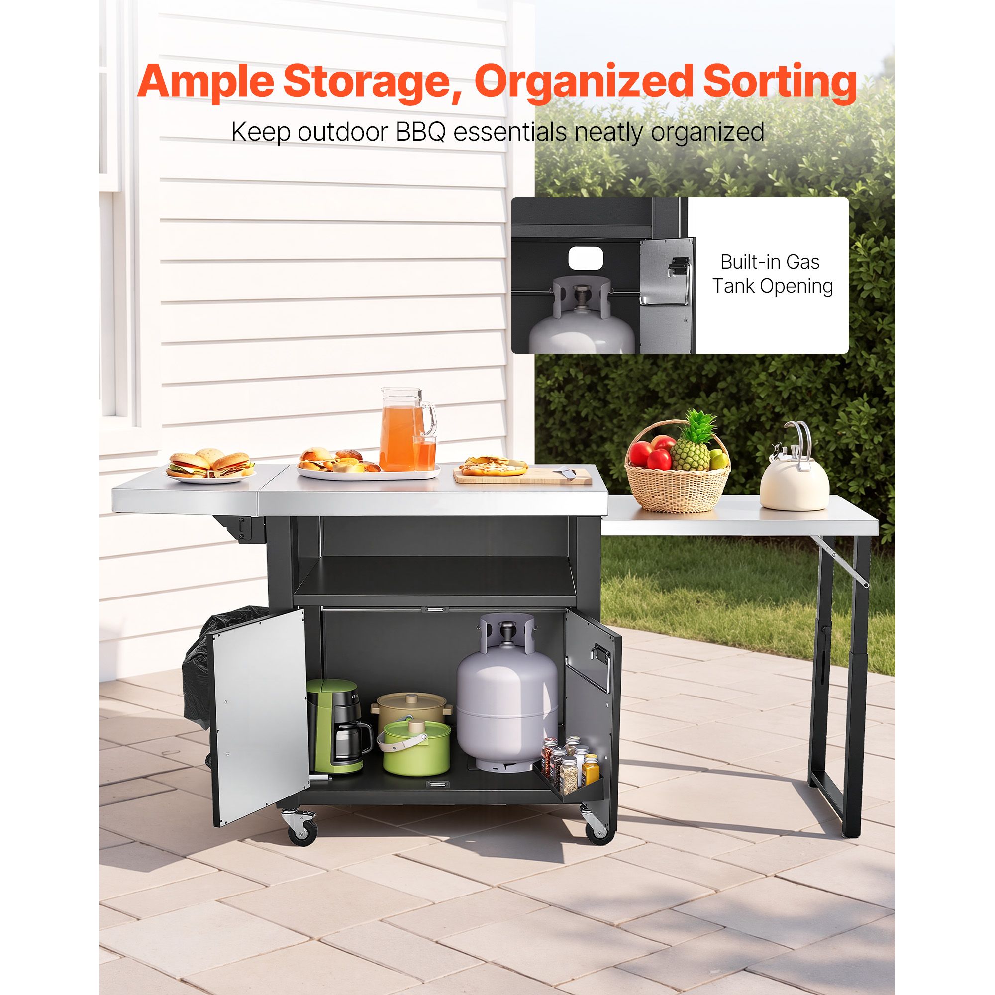 Carrito de Parrilla para Exter - Food Storage In Cabinets reseña y precio