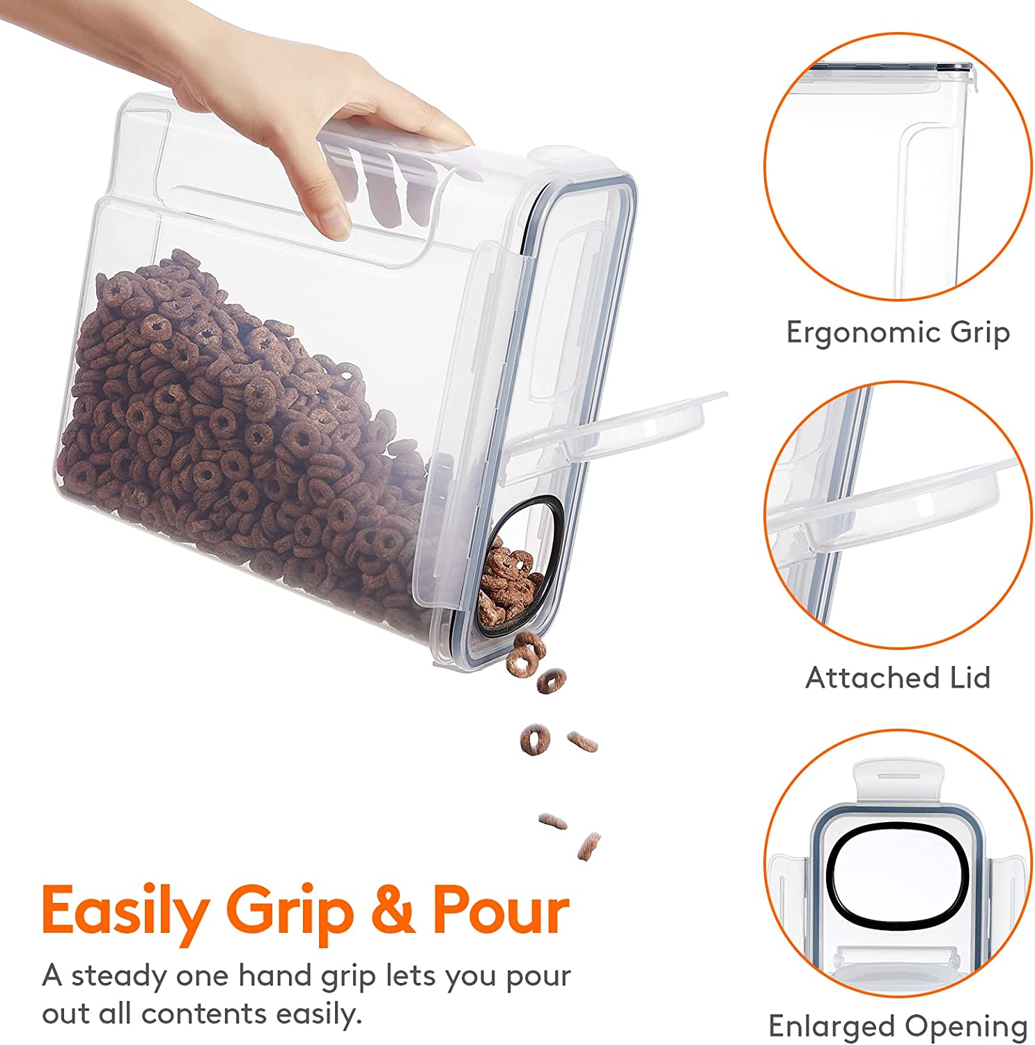 Juego de Recipientes para Alma - Food Storage Large Plastic Containers reseña y precio