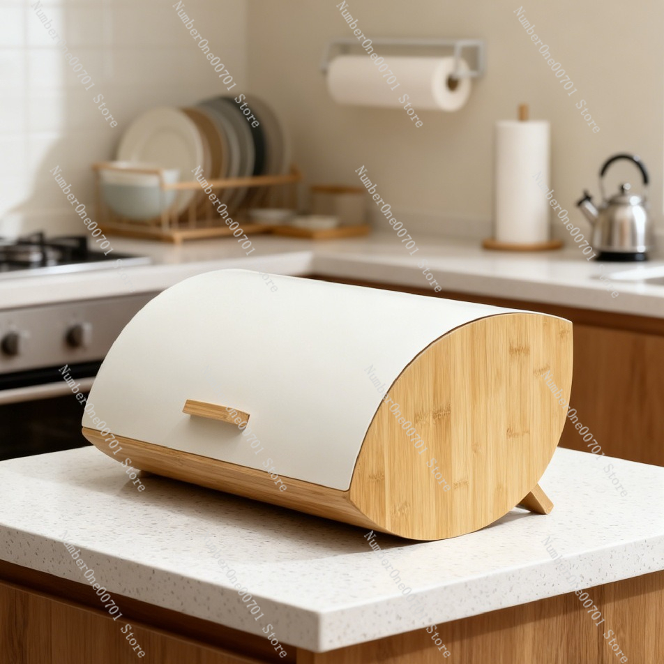 Caja Metálica para Guardar Pan - Bread Box Bamboo reseña y precio
