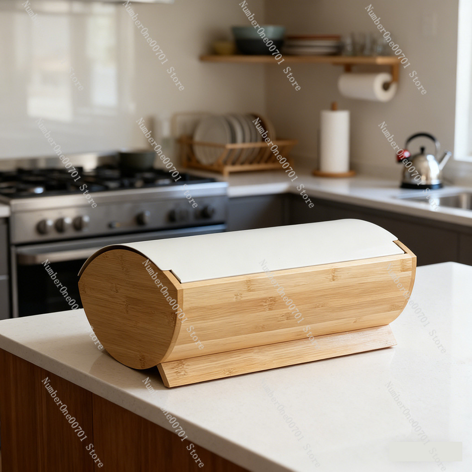 Caja Metálica para Guardar Pan - Bread Box Bamboo reseña y precio