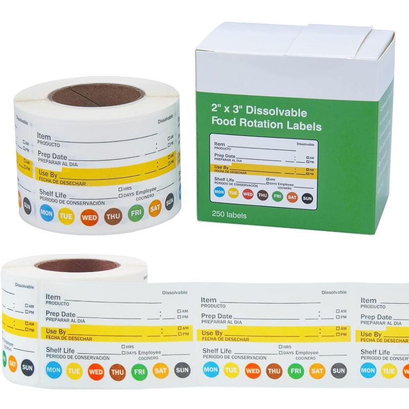 Etiquetas para Alimentos, 250  - Food Storage Label reseña y precio