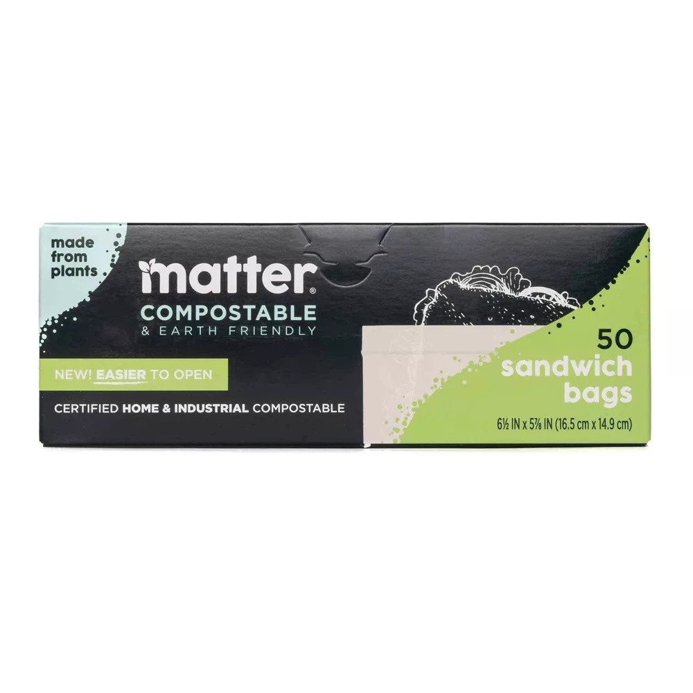 Paquete de 50 Bolsas Compostab - Food Storage Plant reseña y precio