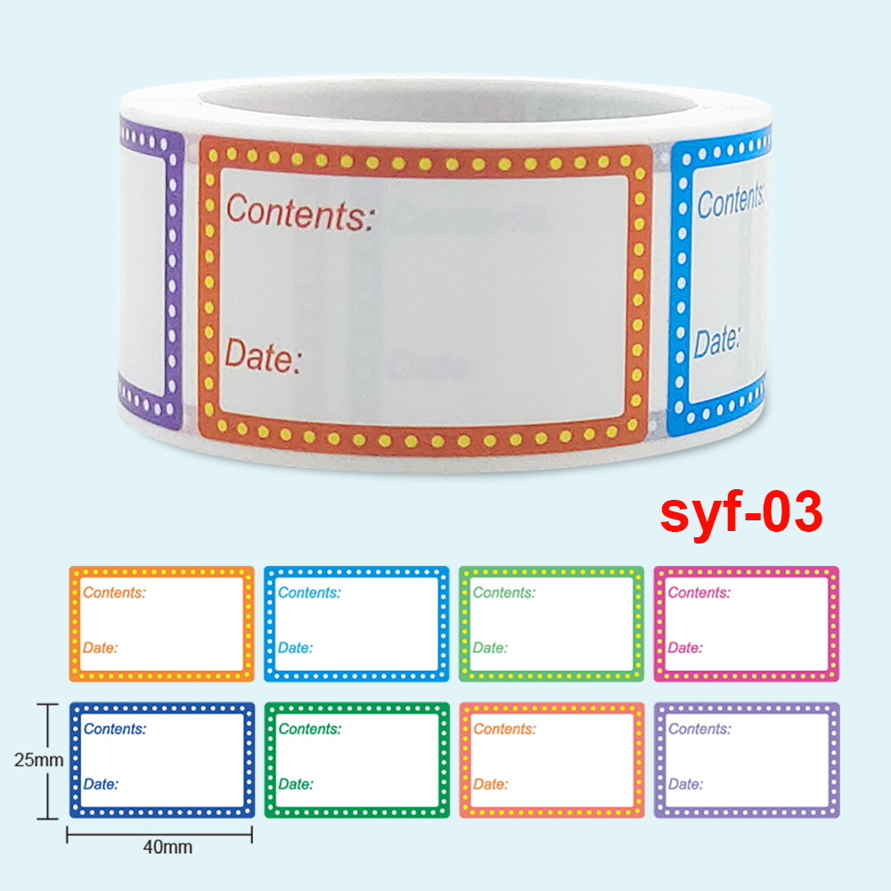 Etiqueta autoadhesiva de almac - Food Storage Label reseña y precio