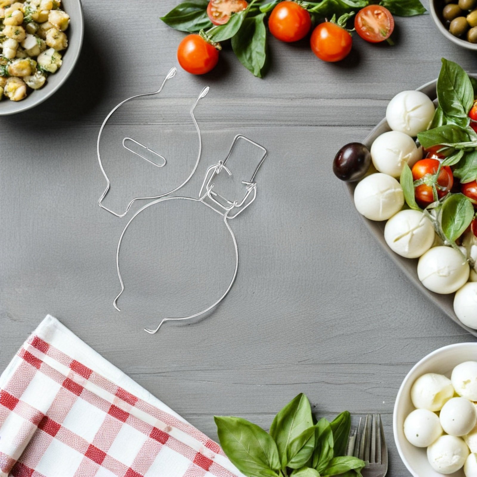 4 Piezas de Cierres de Alambre - Food Storage In Stainless Steel reseña y precio