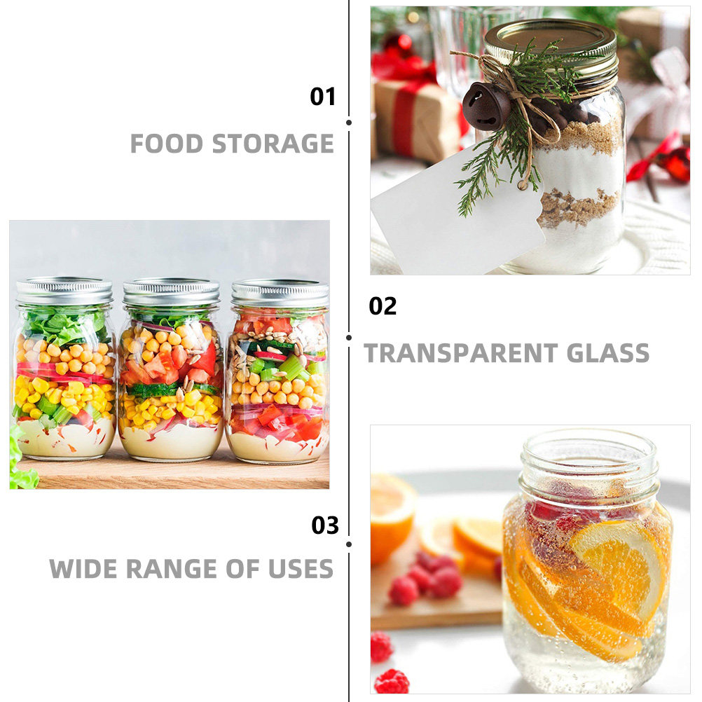 Juego de 6 Frascos de Vidrio T - Food Storage With Lids reseña y precio