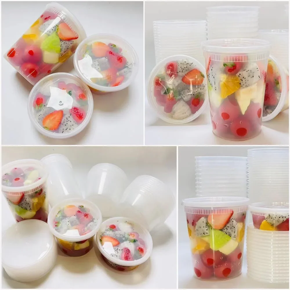 24 Uds. Contenedores de almace - Food Storage Plastic Containers With Lids reseña y precio