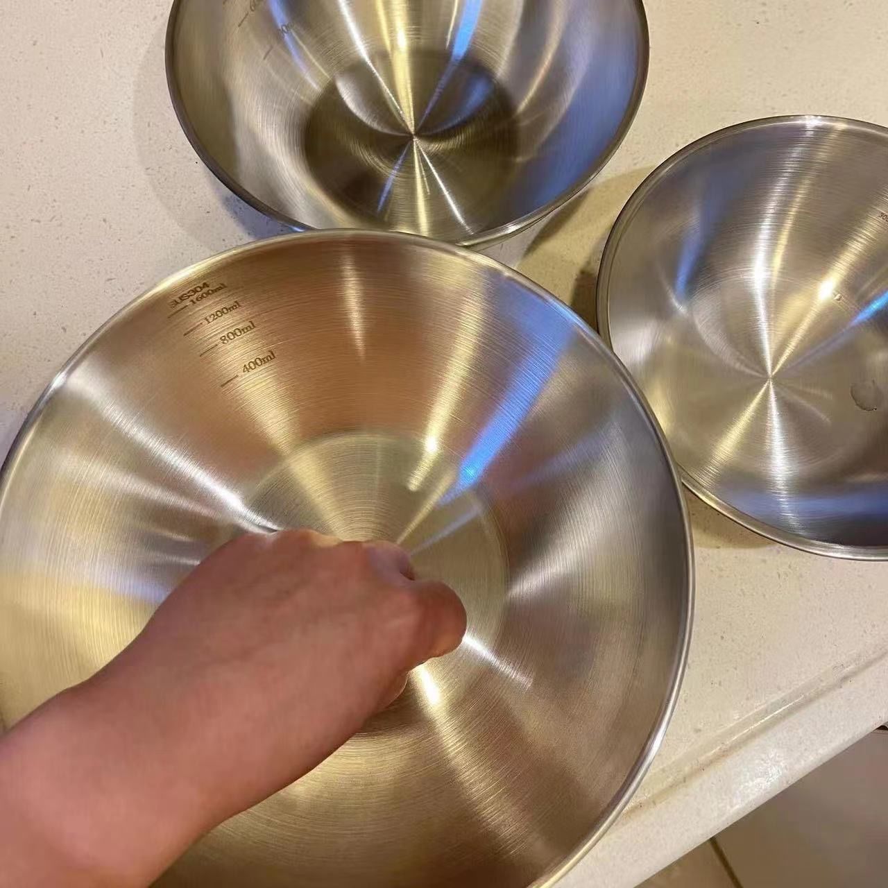 Juego de 3 Tazones de Acero In - Food Storage In Stainless Steel reseña y precio