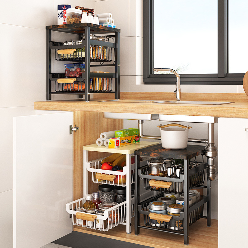 Cesta de frutas de alambre de  - Food Storage With Wheels reseña y precio