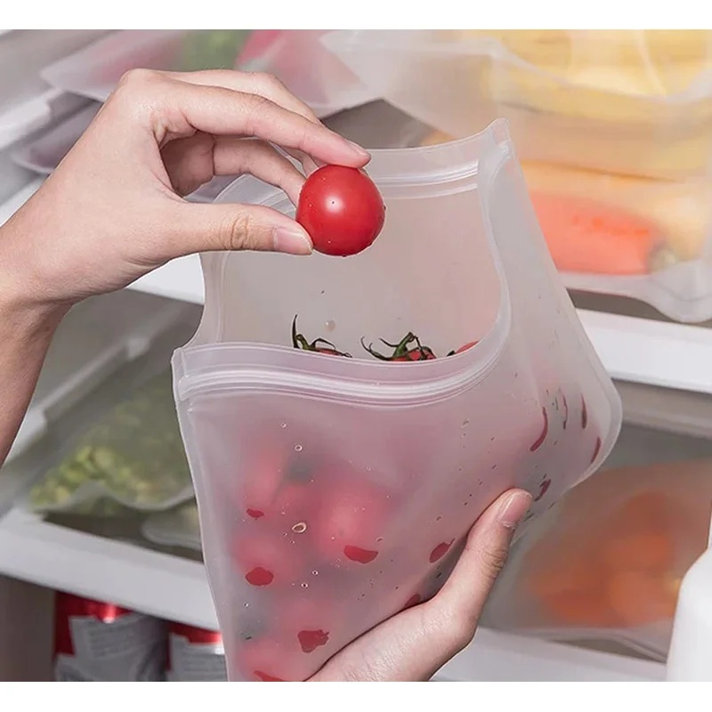 Bolsas de silicona para almace - Food Storage Zip Bags reseña y precio