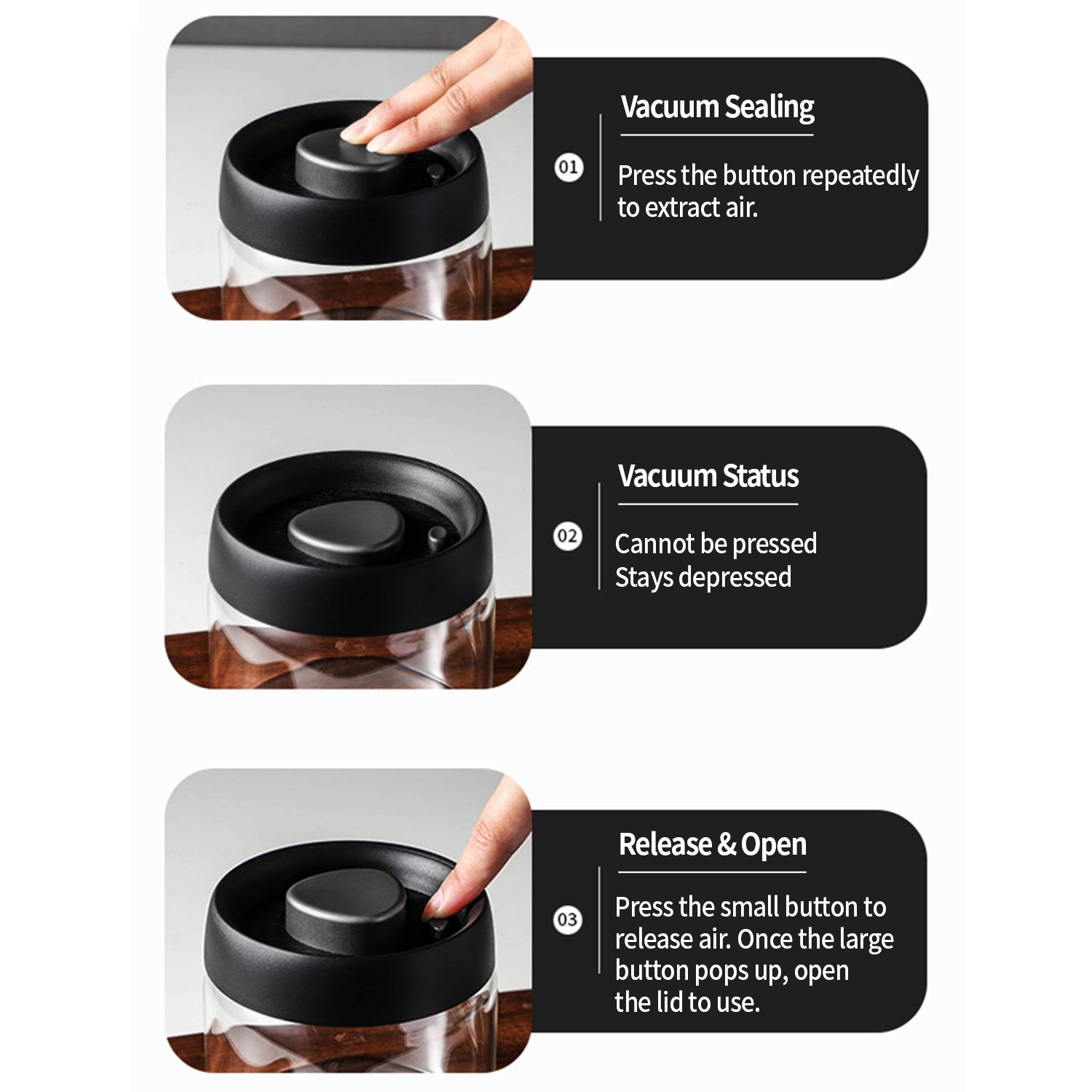 Recipiente para café al vacío  - Food Storage Machine reseña y precio