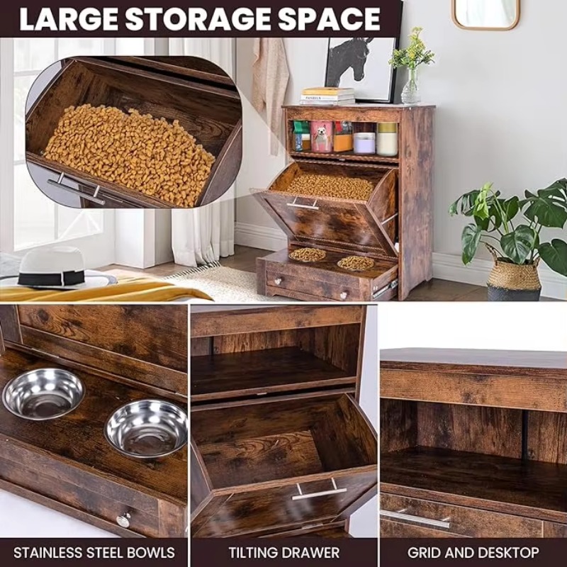 Estación moderna para comedero - Food Storage In Cabinets reseña y precio