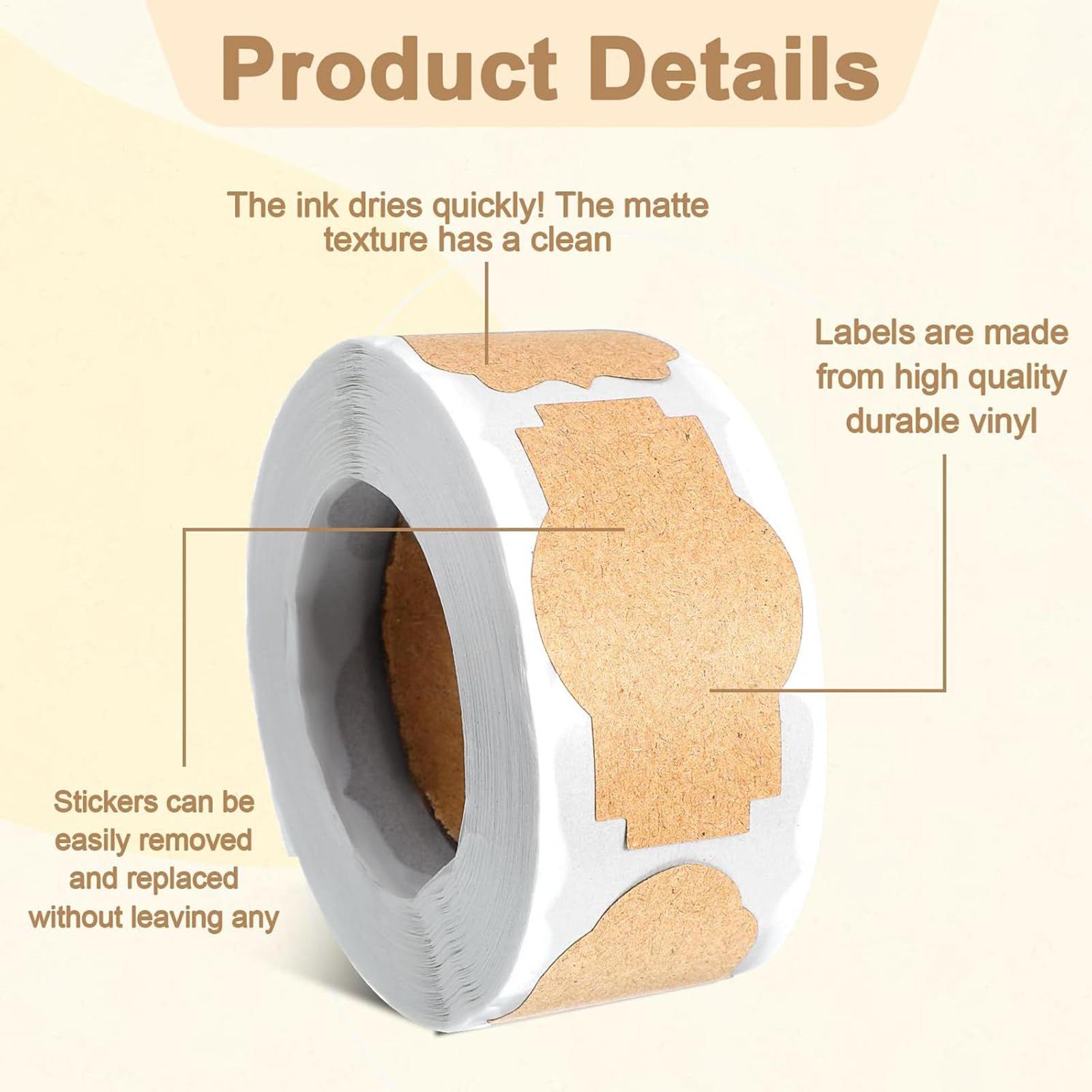 300 Uds. Etiquetas adhesivas p - Food Storage Label reseña y precio