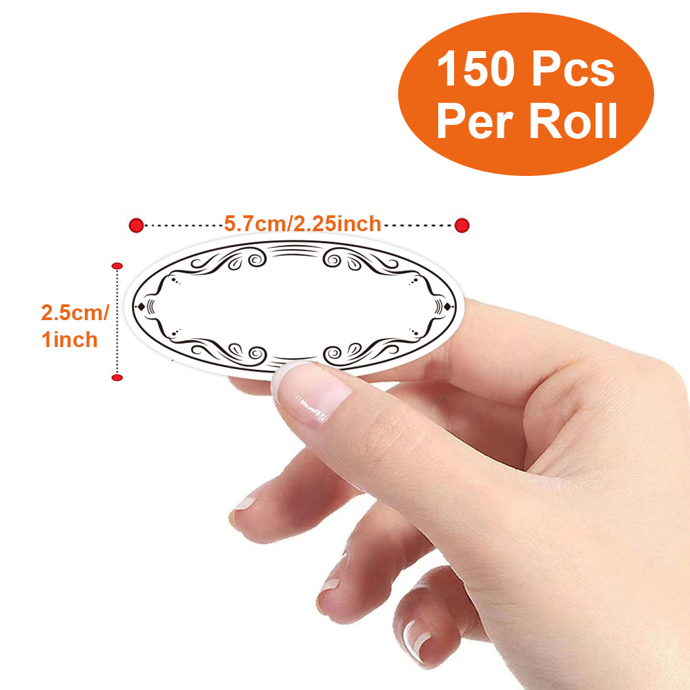 Etiquetas ovaladas de piezas p - Food Storage 1 Year reseña y precio