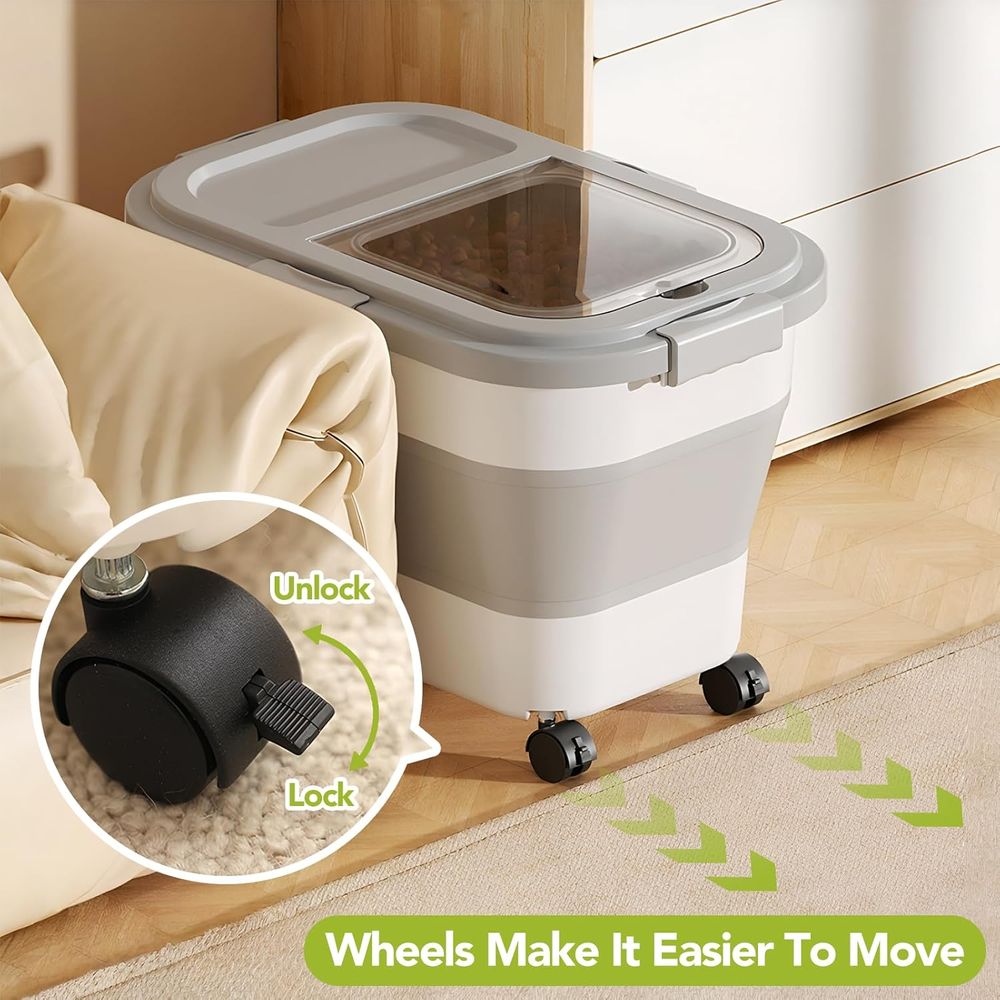 Contenedor de Almacenamiento d - Food Storage With Wheels reseña y precio