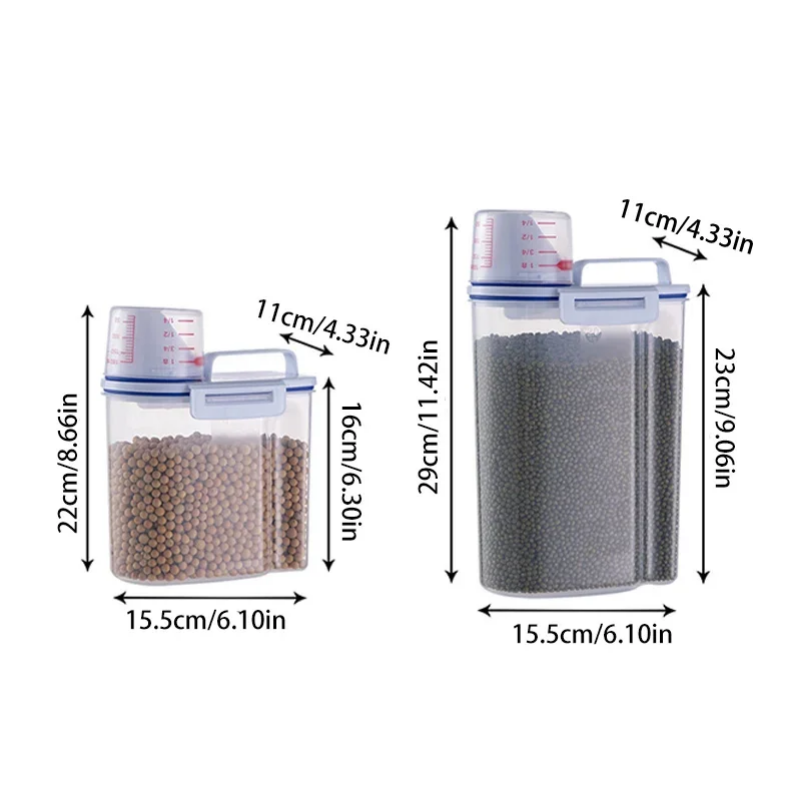Contenedor de Almacenamiento d - Food Storage Large Plastic Containers reseña y precio