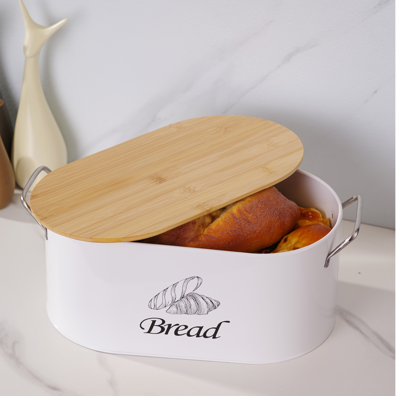 Caja de pan moderna con tapa d - Bread Box Bamboo reseña y precio