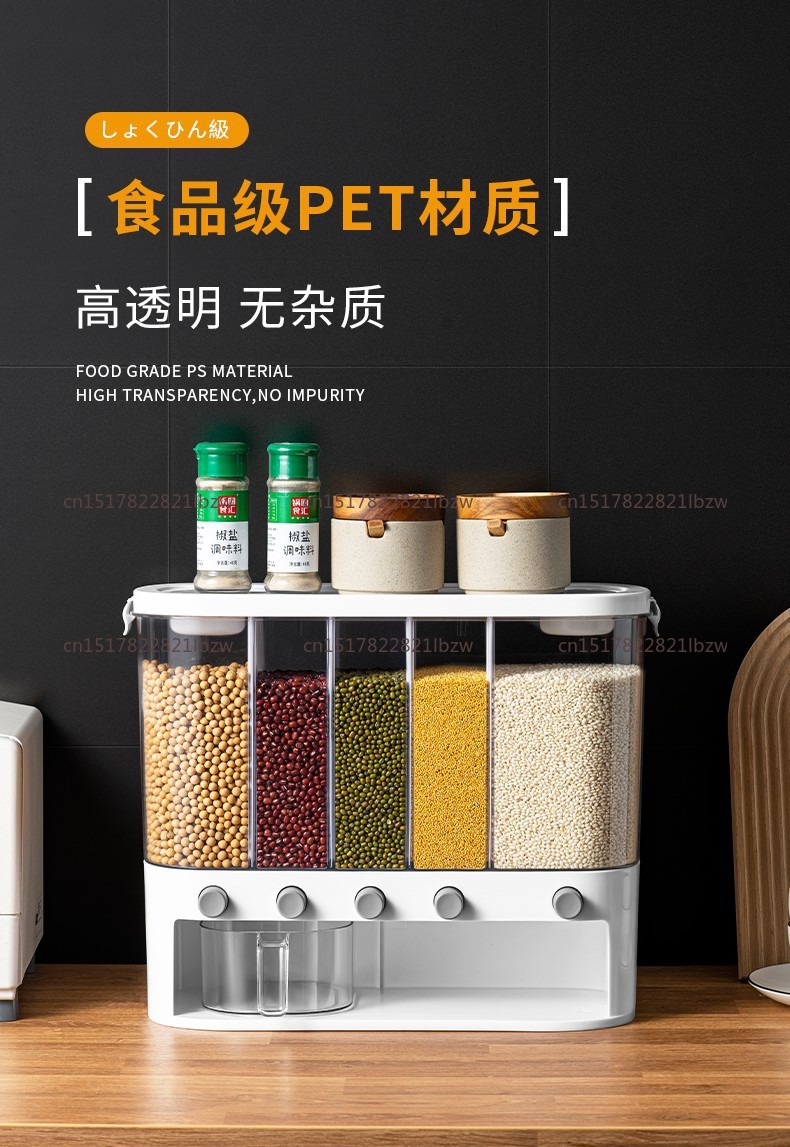 Recipiente para almacenar gran - Food Storage With Dividers reseña y precio