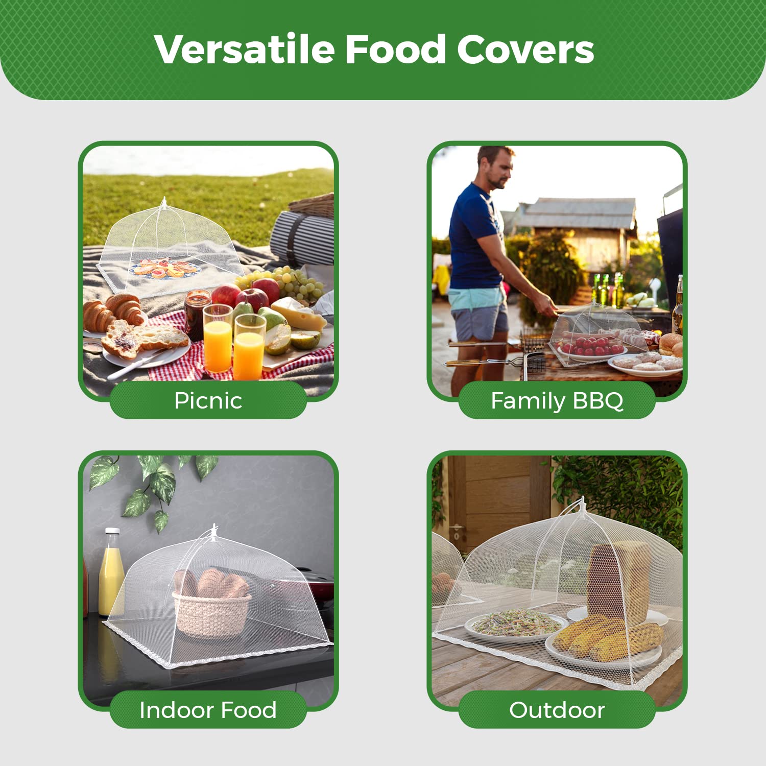 Cubierta plegable de malla par - Food Storage Long Term reseña y precio