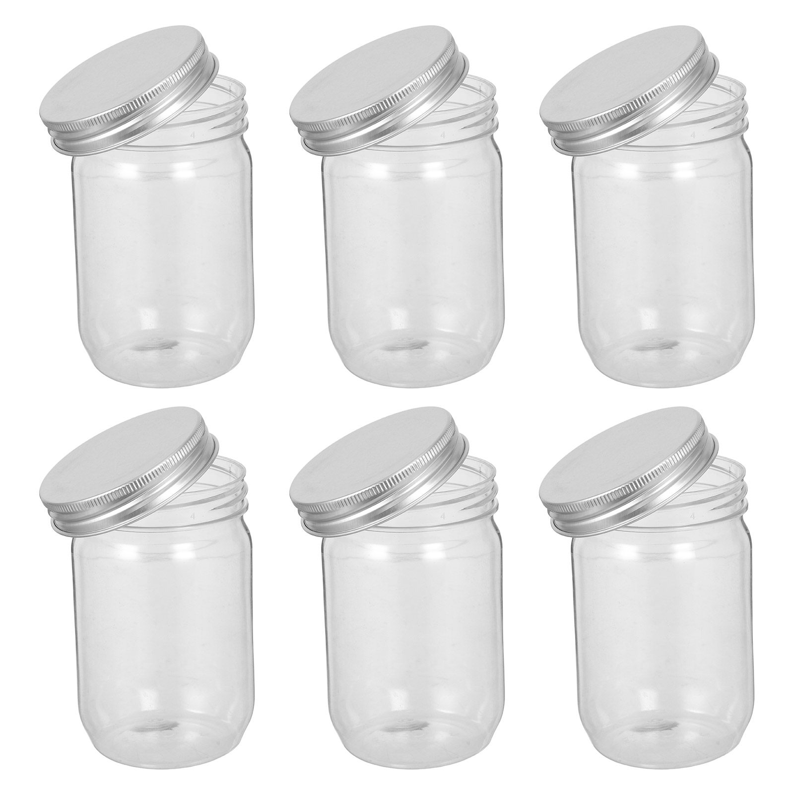 6 Frascos de Plástico Transpar - Food Storage Plastic Containers With Lids reseña y precio