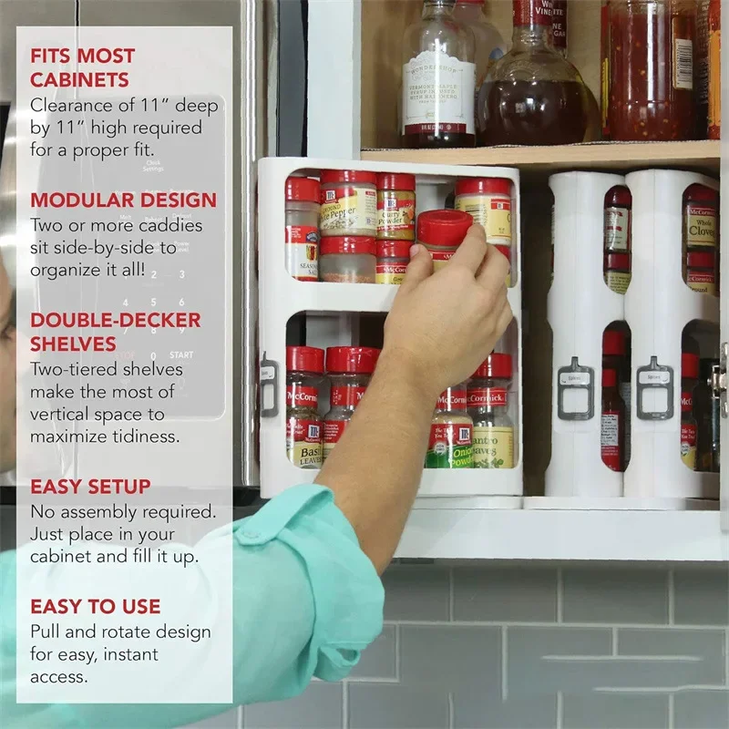 Estante giratorio de almacenam - Food Storage In Cabinets reseña y precio