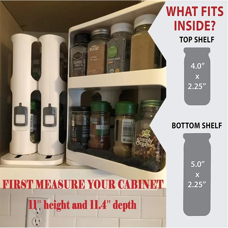 Estante giratorio de almacenam - Food Storage In Cabinets reseña y precio