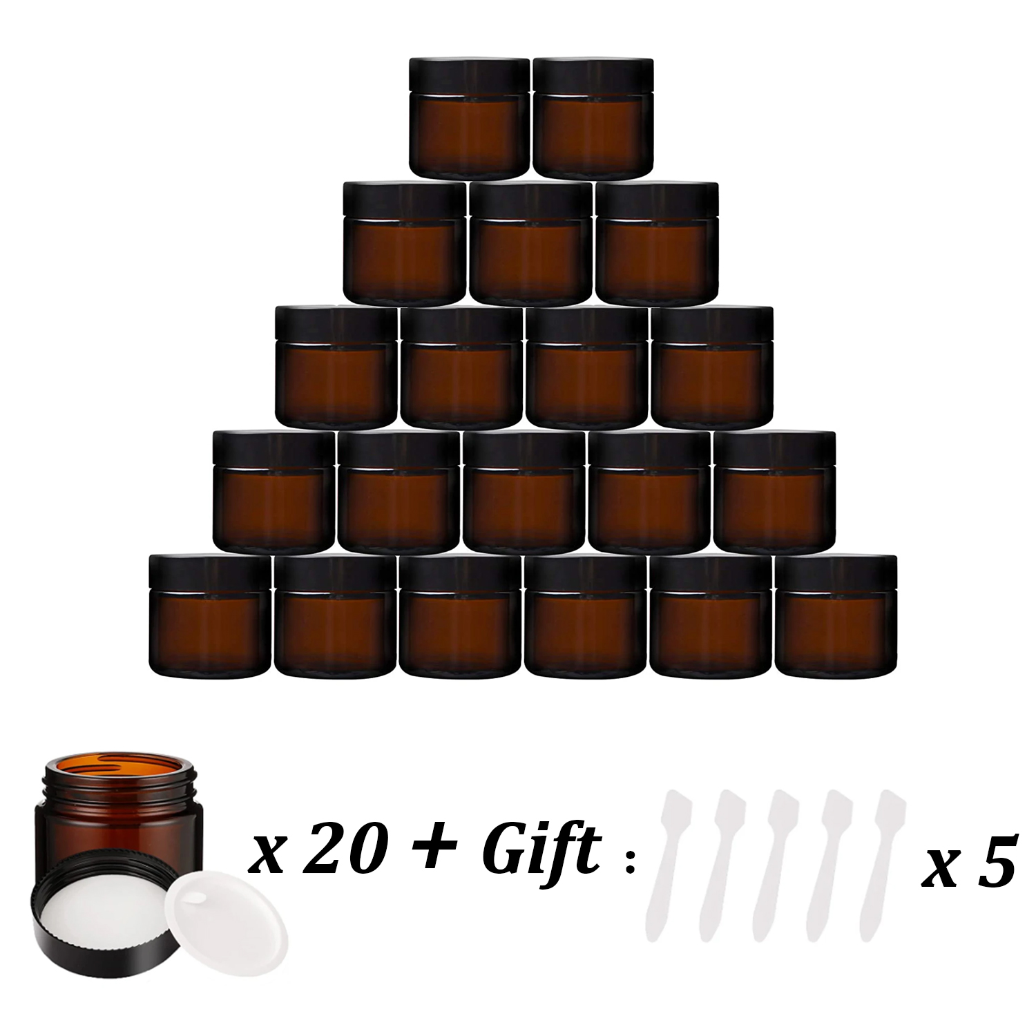 Frascos de vidrio ámbar pequeñ - Food Storage With Glass Lids reseña y precio