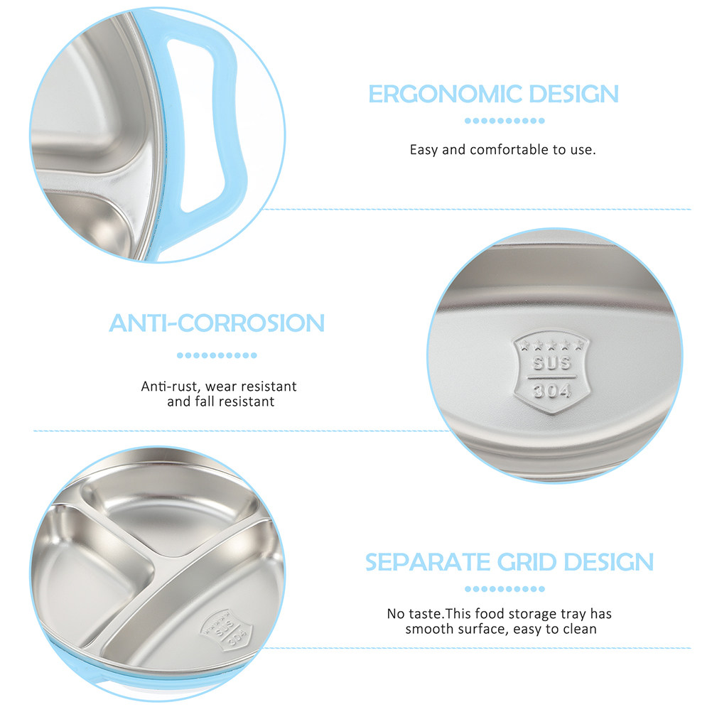 Plato de Comida Dividido de Ac - Food Storage In Stainless Steel reseña y precio