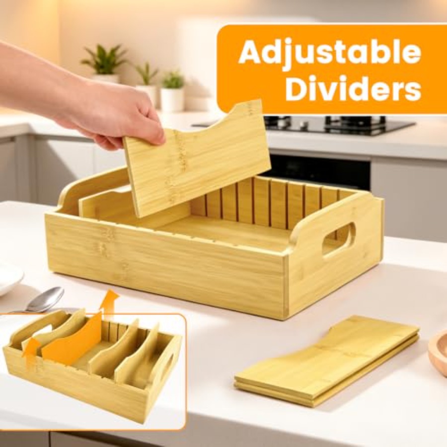 Paquete de 2 organizadores de  - Food Storage With Lids reseña y precio