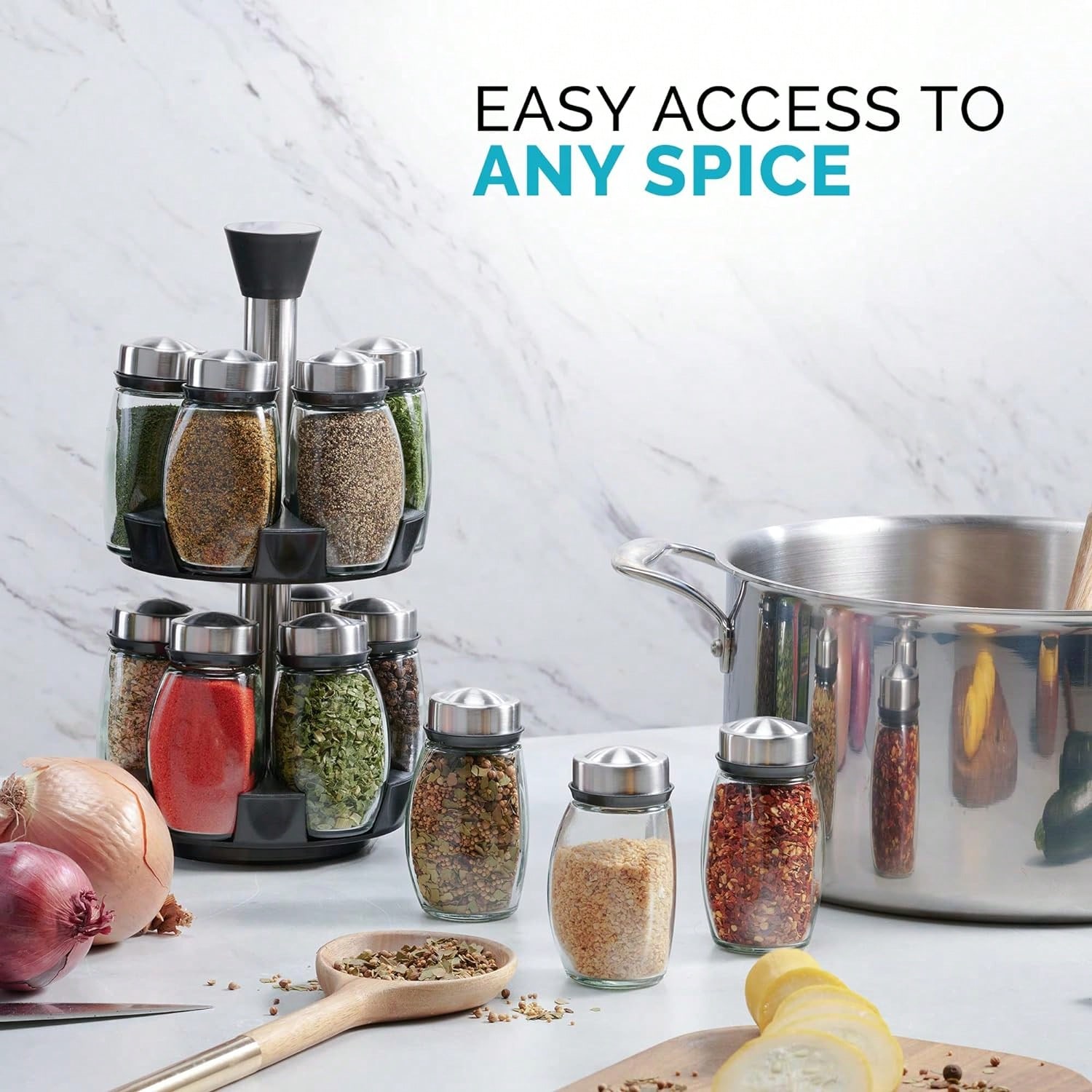 360 °   Torre Giratoria para E - Food Storage In Cabinets reseña y precio