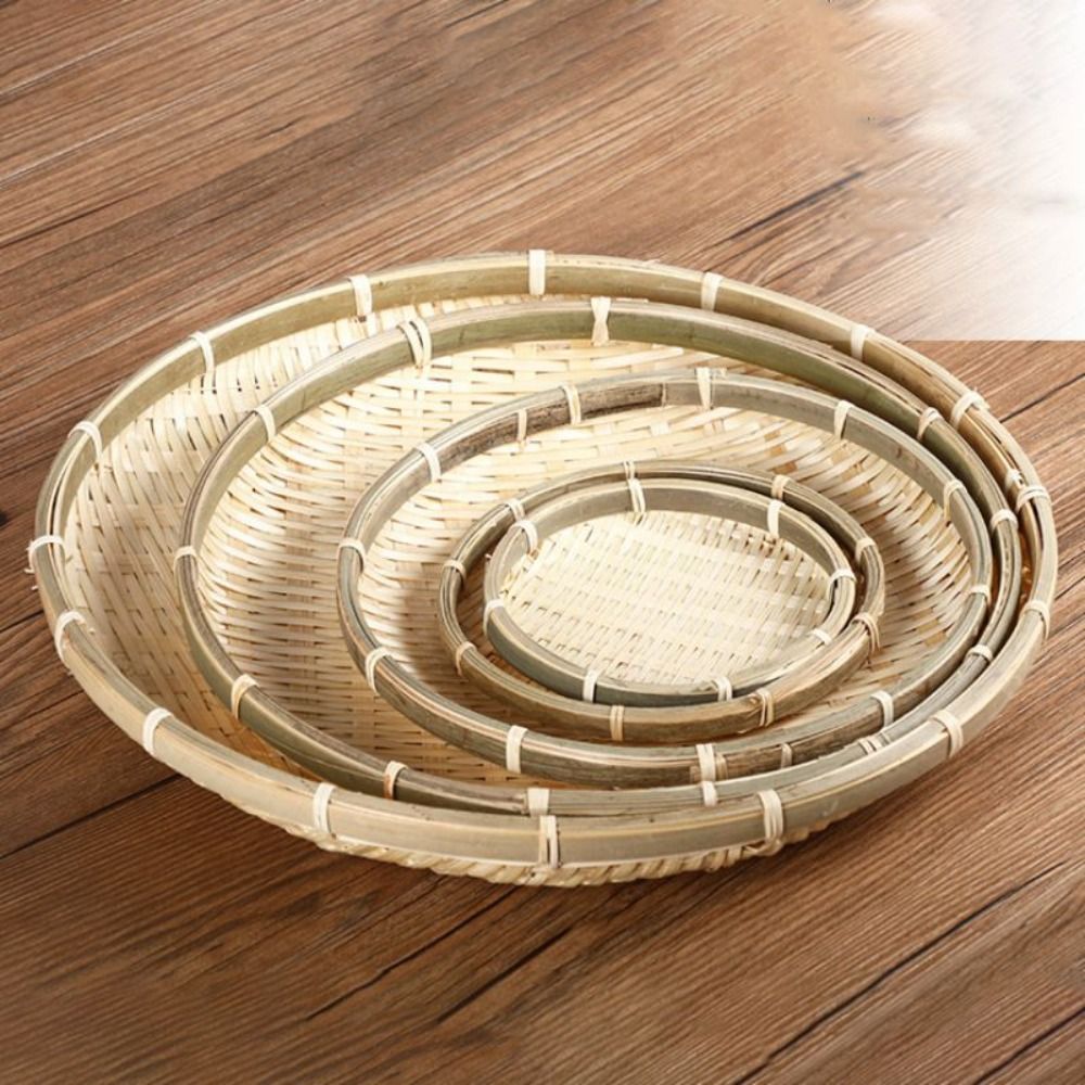 Bandeja de bambú tejida hecha  - Bread Box Bamboo reseña y precio