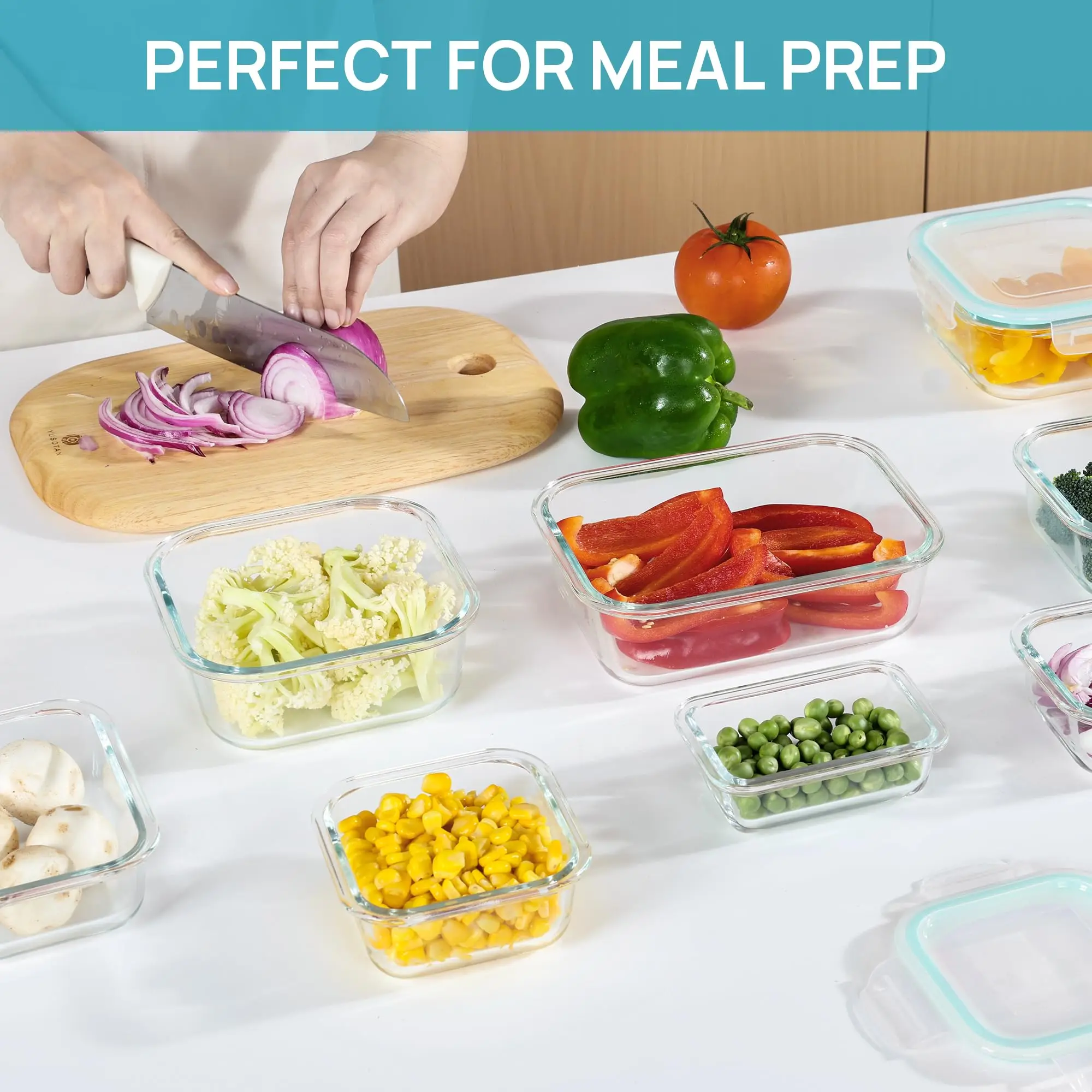 Fiambrera de vidrio, contenedo - Food Storage Glass Box reseña y precio