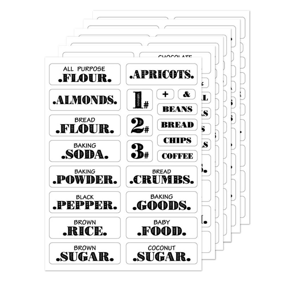 Pegatinas de cocina para condi - Food Storage Label reseña y precio