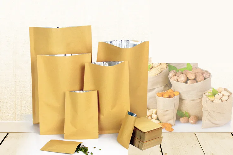 100 unids/lote 11*16cm papel K - Food Storage In Mylar Bags reseña y precio