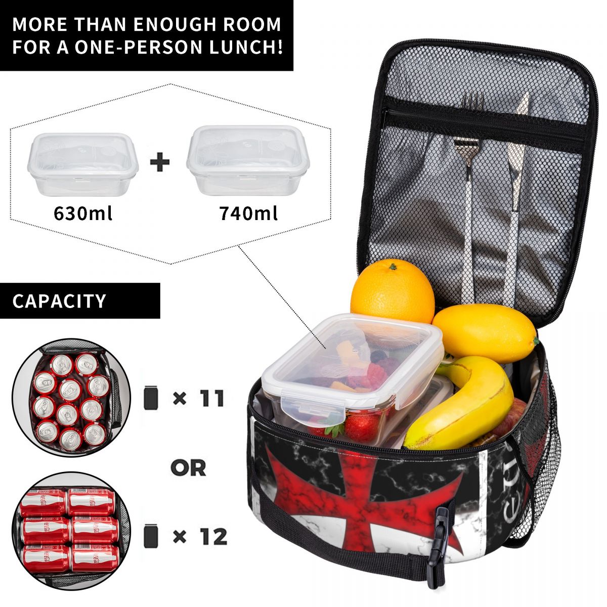 Bolsas de almuerzo aisladas co - Food Storage Medieval reseña y precio