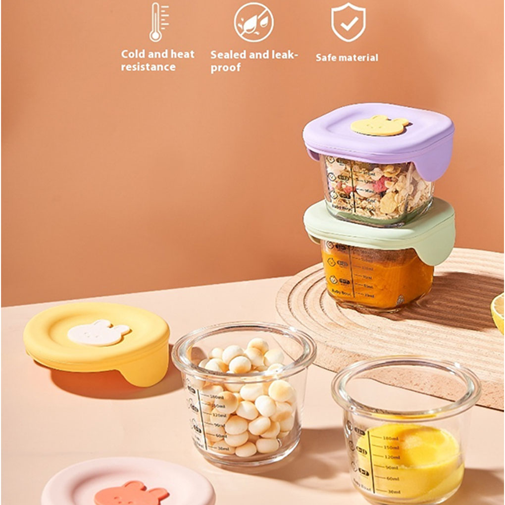 Paquete de 4 Frascos de Vidrio - Food Storage Non Toxic reseña y precio